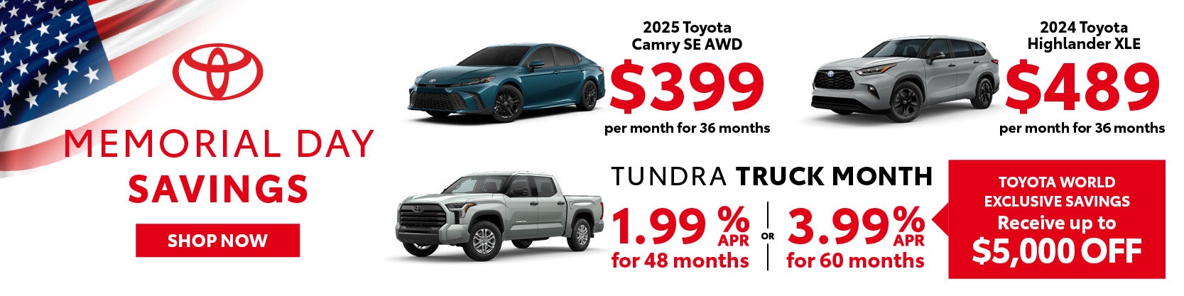 Toyota World of Newton March 24 Lease Banner Mobile